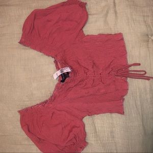 cotton candy LA crop top